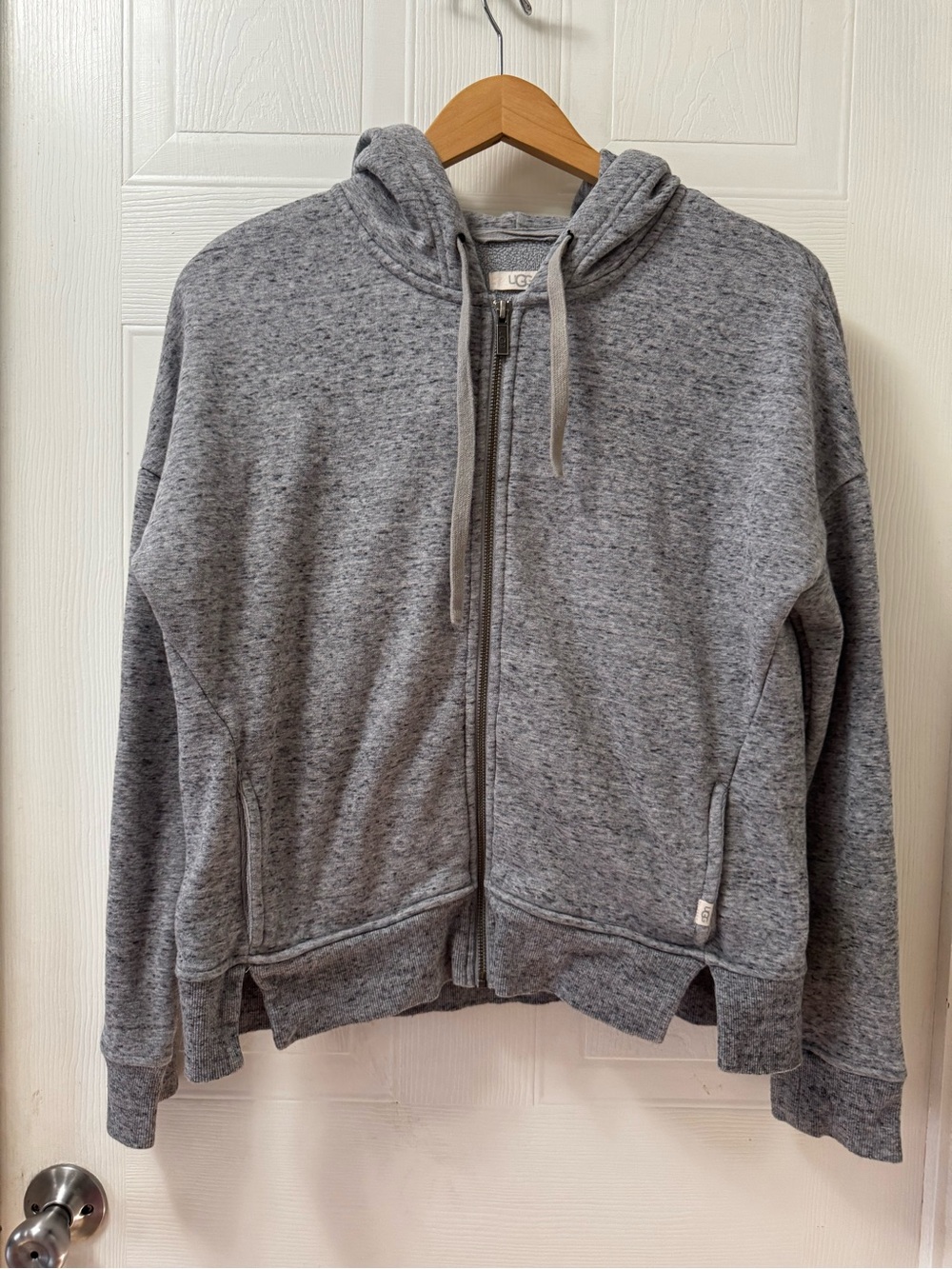 UGG Gray Full-Zip Hooded Sweatshirt